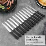 ReaNea Steak Knives Set of 12, Stainless Steel Steak Knife Set, Serrated Steak Knives, Gifts for Home, Restaurant, Parties, Wedding, Camping, Outdoor