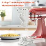 Gourmet Pasta Press Attachment for KitchenAid Stand Mixers, Pasta Maker for Kitchenaid Mixer With 7 Interchangeable Pasta Plates, For Kitchenaid Pasta Attachment