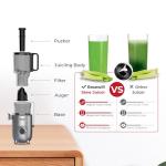 Rosewill Cold Press Juicer, 4.72" Wide Feed Chute Juice Extractor Machine, High Juice Yield, Slow Masticating Juicer for Whole Vegetables & Fruits