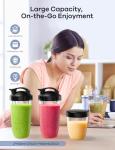 Ganiza Blender for Smoothies, 14 Pcs Smoothie Blender for Kitchen, Max 1300W Portable Blenders for Shakes Ice Crushing Grinding & More with 2 X 37 oz, 23 oz Cups, Perfect for Home & On - the - Go