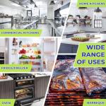 Biocean 500 Pre-Cut Aluminum Foil Sheets, 12" x 10.75" Pop-Up Foil Sheets for Restaurant Use, Disposable Food Wrapping for Burritos, Hot Dogs, and Sandwiches