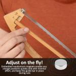 Adjustable Bread Knife for Homemade Bread - Bread Cutter with 1/2-inch and 1-inch Thickness Guides - 17-inch Bread Knife - Bow Design Easy to Cutting Even Slices for Baguettes and Sandwiches and More