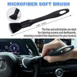 7PCS Car Detailing Brush Set, Ultra Soft Boars Hair Car Interior Detailing Brushes, Car Interior Detailing Kit, Car Cleaning Gel Supplies Kit, Car Dust Brush, Car Accessories for Truck, SUV, Interior
