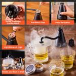 Elegant Cocktail Smoker Kit - Complete Whiskey Drink Smoking Gun with 8 Flavors of Wood Chips, Dome, and Accessories, Adds Flavor to Food and Drinks, Infuser Kit for Indoor Outdoor Use
