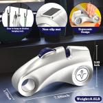 Manual Knife Sharpener, Cycle Adjustment 5 Replaceable Sharpening Stages Sharpener for Precision, Bread, Serrated, Chef's Knives, Scissors