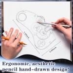 Manual Knife Sharpener, Cycle Adjustment 5 Replaceable Sharpening Stages Sharpener for Precision, Bread, Serrated, Chef's Knives, Scissors