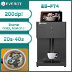 WLtoys Coffee Printer Automatic 3d Latte Machine One-Touch Operation DIY Printing Photo printer On Food like Cake Bread Coffee with 1*Brown Cartridges