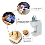 WLtoys Coffee Printer Automatic 3d Latte Machine One-Touch Operation DIY Printing Photo printer On Food like Cake Bread Coffee with 1*Brown Cartridges