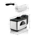 OVENTE 2L Electric Deep Fryer with Viewing Window