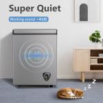 LifePlus Chest Freezer 3.5 Cubic Feet with Removable Basket and Fast Cooling, Small Deep Freezer, Adjustable Temperature, Energy Saving, Low Noise,Top Open Door Compact Freezer for Kitchen Garage