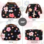 CaCTOUR Lunch Box for Women Girls Teens,Cute Lunch Box Cooler Bag, Portable Insulated Small Lunch Bag Women Reusable Corduroy Lunch Tote for Work/Travel/Picnic/School (Flower)