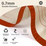 Silicone Baking Mat with Measurements, Extra Large 0.7mm 24" x 16" Pastry Dough Sheet, Pie Crust Rolling sourdough tools Supplies for Making Pizza, Pie, Christmas Cookies, Bread, Non Stick