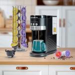 REVOTRA Single Serve Coffee Maker for Pods & Ground Coffee, 6 to 14oz Brew Sizes, Strong Brew Option, Fast Brewing, Compact Design with Removable 40oz Reservoir, Travel Mug Friendly, christmas gift