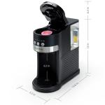 REVOTRA Single Serve Coffee Maker for Pods & Ground Coffee, 6 to 14oz Brew Sizes, Strong Brew Option, Fast Brewing, Compact Design with Removable 40oz Reservoir, Travel Mug Friendly, christmas gift