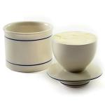 Norpro Glazed Stoneware Butter Keeper,White