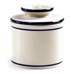 Norpro Glazed Stoneware Butter Keeper,White