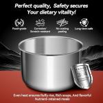 ICOOKPOT 16-in-1 Electric Pressure Cooker, Slow Cook, Rice Maker, Steamer, Yogurt, Warmer & Sterilizer, Programmable with Automatic Keep Warm, 6-Quart Stainless Steel