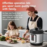 ICOOKPOT 16-in-1 Electric Pressure Cooker, Slow Cook, Rice Maker, Steamer, Yogurt, Warmer & Sterilizer, Programmable with Automatic Keep Warm, 6-Quart Stainless Steel