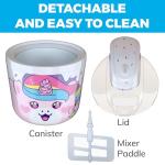 1.2 Quart Unicorn Electric Ice Cream Maker Machine for Kids – Best Countertop Ice Cream Machine for Homemade Soft Serve, Sorbet, Gelato, Frozen Yogurt – Fun & Easy Desserts for Families, easy to Clean