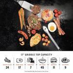 Blackstone 1814 Stainless Steel Propane Gas Portable, Flat Top Griddle Frill Station for Kitchen, Camping, Outdoor, Tailgating, Tabletop, Countertop – Heavy Duty & 12, 000 BTUs, 17 Inch, Black