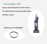 Part 562289001,Replacement Belts for Hoover Whole House Rewind Pet Vacuum,Fits Models UH71250,UH71215,UH71350V,UH71251,UH71230 (Pack of 2)
