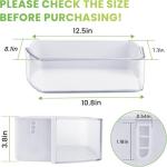 Upgraded DA97-12650A Refrigerator Door Shelf Bin (Right) fit for Samsung Refrigerator Parts RF260, RF261, RF263 Replaces DA63-06963 DA63-07104A - BY AMI PARTS