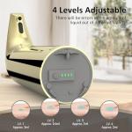 Greatmay Convenient Automatic Soap Dispenser,4 Adjustable Levels Touchless Hand Sanitizer Pump with Infrared Sensor, 400 ml Countertop Electric Soap Dispenser for Bathroom,Kitchen (Gold2)