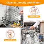 GWYXC Air Fryer Grill Rack for Emeril Lagasse Emeril Lagasse Dual Zone 360 Air Fryer Oven 25 QT, 14''*11.5'' Stainless Steel Air Fryer Accessories Roasting Steamer Wire Rack