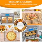 GWYXC Air Fryer Grill Rack for Emeril Lagasse Emeril Lagasse Dual Zone 360 Air Fryer Oven 25 QT, 14''*11.5'' Stainless Steel Air Fryer Accessories Roasting Steamer Wire Rack