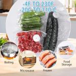 Handheld Vacuum Sealer for food preservation and preservation，Convenient and rechargeable, with easy one-click operation.(1 Vacuum Sealer + 10 Food Reusable Bags,30 Bags Optional)