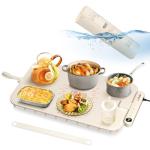 LNNIW Waterproof Food Warming Mat, Color-Changing Electric Heating Tray with 6-Level Temperature Control, 1-6h Timers, Dishwasher-Friendly Food Warmer Mat for Parties, Buffets, and Kitchen Use.