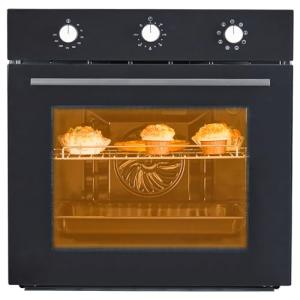 Single Wall Oven 24 in, Built-in Electric Ovens, 3000W, 240V, 2.5Cu.ft Convection Built-in Oven, Stainless Steel, Normal Mechanical Knobs