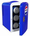 CURTIS Pepsi 6-can Mini Fridge, BLUE, 4 liters