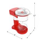 Shaved Ice Maker- Snow Cone, Italian Ice, and Slushy Machine for Home Use, Countertop Electric Ice Shaver/Chipper with Cup by Classic Cuisine