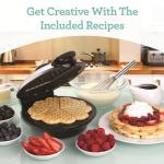 Euro Cuisine WM520 Heart Shaped Iron Waffle Maker - Eco-Friendly PTFE and PFOA Free Non Stick Plates, Perfect for V-Day & Special Occasions, 8-Inch