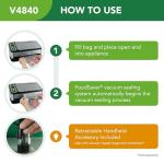 FoodSaver® 4800 Series 2-in-1 Automatic Vacuum Sealing System with Starter Kit, v4840