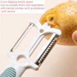 3-in-1 Multifunctional Fruit and Vegetable Peeler, Convenient Grater with Non-Slip Handle, suitable for all kinds of fruits and vegetables, such as potatoes, cucumbers, carrots, apples and cheese,etc