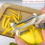 3-in-1 Multifunctional Fruit and Vegetable Peeler, Convenient Grater with Non-Slip Handle, suitable for all kinds of fruits and vegetables, such as potatoes, cucumbers, carrots, apples and cheese,etc