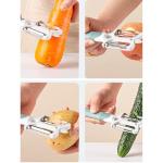 3-in-1 Multifunctional Fruit and Vegetable Peeler, Convenient Grater with Non-Slip Handle, suitable for all kinds of fruits and vegetables, such as potatoes, cucumbers, carrots, apples and cheese,etc