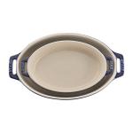 STAUB Ceramic Oval Baking Dish Set, 2-piece, Dark Blue