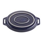 STAUB Ceramic Oval Baking Dish Set, 2-piece, Dark Blue
