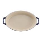 STAUB Ceramic Oval Baking Dish Set, 2-piece, Dark Blue