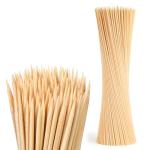 400PCS Natural Bamboo Skewers, 16" Bamboo Skewers Sticks for Barbecue, Fruit, Appetiser, Chocolate Fountain, Cocktail, Crafting and Party, Φ=4mm