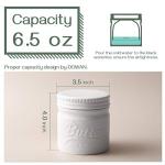 DOWAN Butter Crock, French Butter Dish for Spreadable Soft Butter, Ceramic Butter Keeper With Lid for Countertop, Butter Dish With Waterline, Housewarming Gift, Kitchen and Home Decor, Soft White