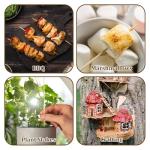 400PCS Natural Bamboo Skewers, 16" Bamboo Skewers Sticks for Barbecue, Fruit, Appetiser, Chocolate Fountain, Cocktail, Crafting and Party, Φ=4mm