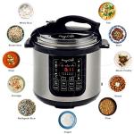 Megachef MCPR120A 8 Quart Digital Pressure Cooker with 13 Pre-set Multi Function Features, Stainless Steel