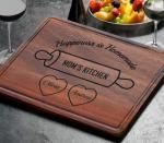 Custom Engraved Cutting Board Gift for Mom