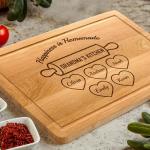 Custom Engraved Cutting Board Gift for Mom
