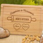 Custom Engraved Cutting Board Gift for Mom