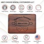 Custom Engraved Cutting Board Gift for Mom